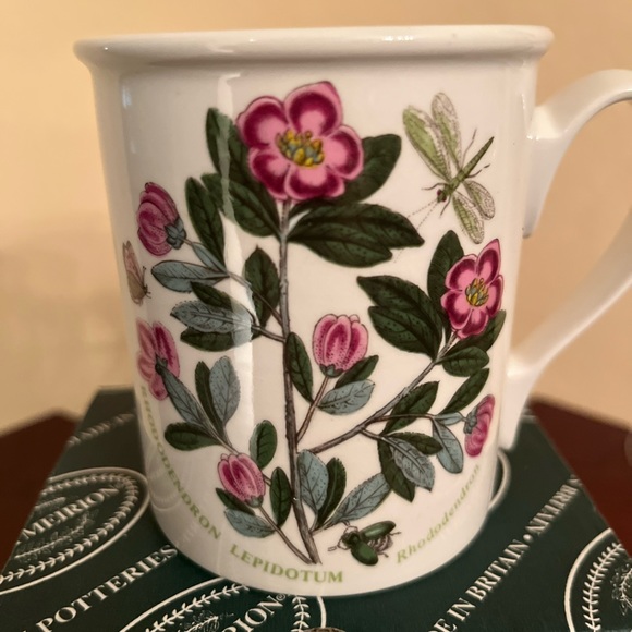 609. NWT VINTAGE PORTMEIRION BOTANIC GARDEN 1997 RHODODENDRON MUG - Picture 4 of 6